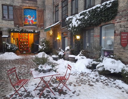 Flensburg weihnachtlicher Kaufmannshof