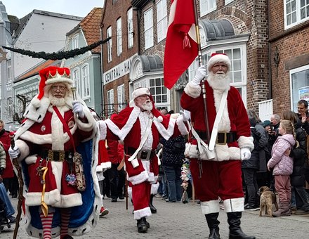 Weihnachtsmann Parade Tondern