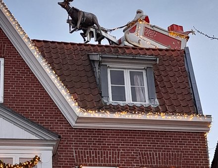 Fliegender Weihnachtsmann Tondern